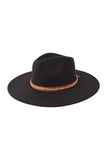 Buck Black Felt Panama Hat